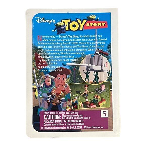 Disney McDonalds Toy Story Woody Movie Style Case Figure Vintage 1996 NEW - Picture 2 of 3